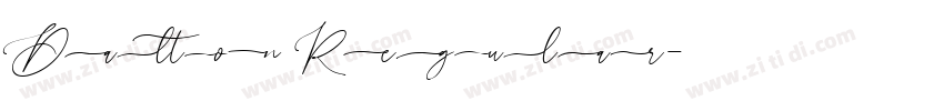 Dalton Regular字体转换